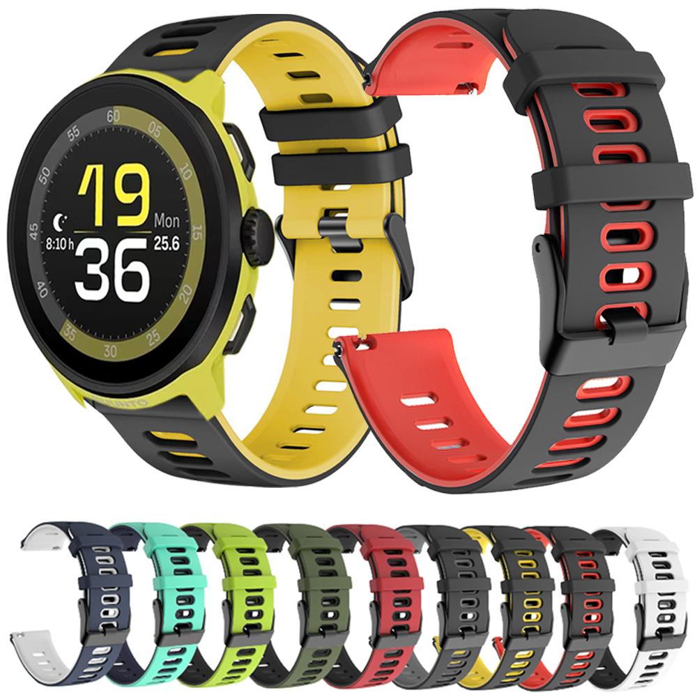 22mm 20mm Silicone Band for Suunto Vertical 2 1/Run/Ocean/Race S 2 1/5 9 Peak Bracelet for COROS PACE 4/3/APEX 4 2 Pro 46mm Belt