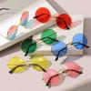 Trendy Retro Round Sunglasses with Ocean-Colored Lenses for Weddings and Beachwear