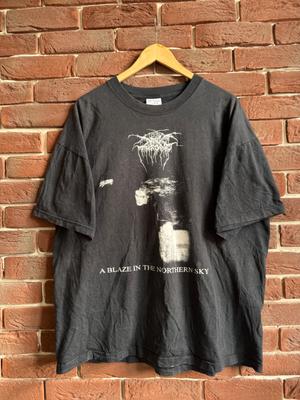 Редкая футболка Darkthrone Blaze In Northern Black Metal 90-х, размер XL, черная, унисекс