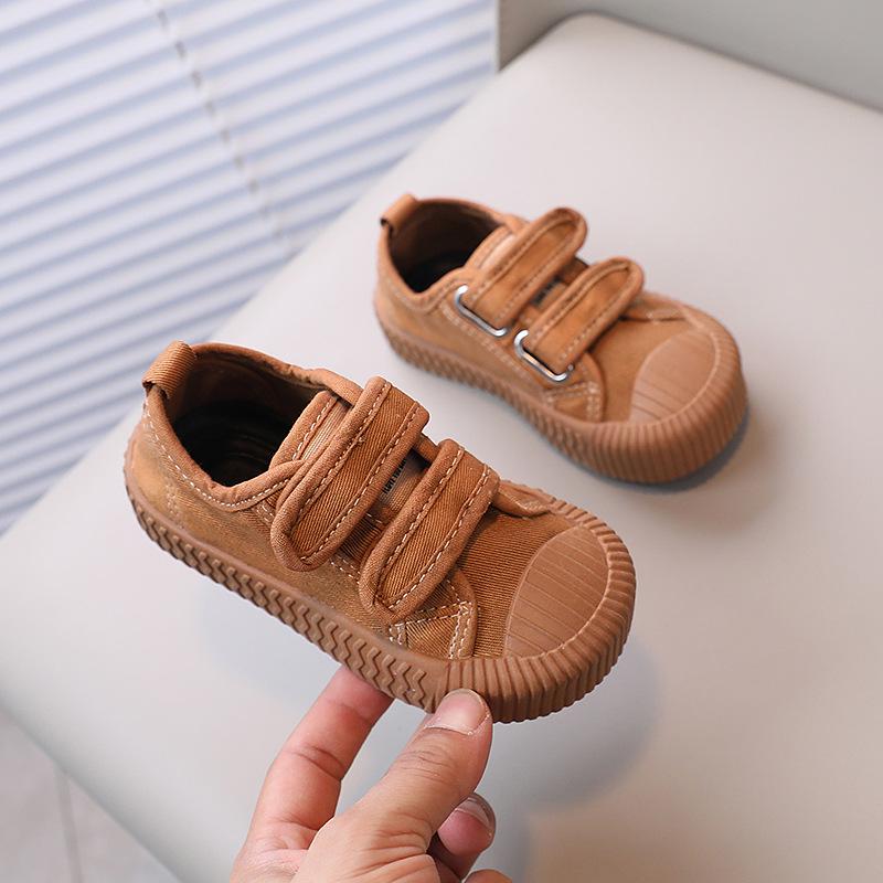 Children's Canvas Velcro Shoes - Soft Sole for Boys and Girls
