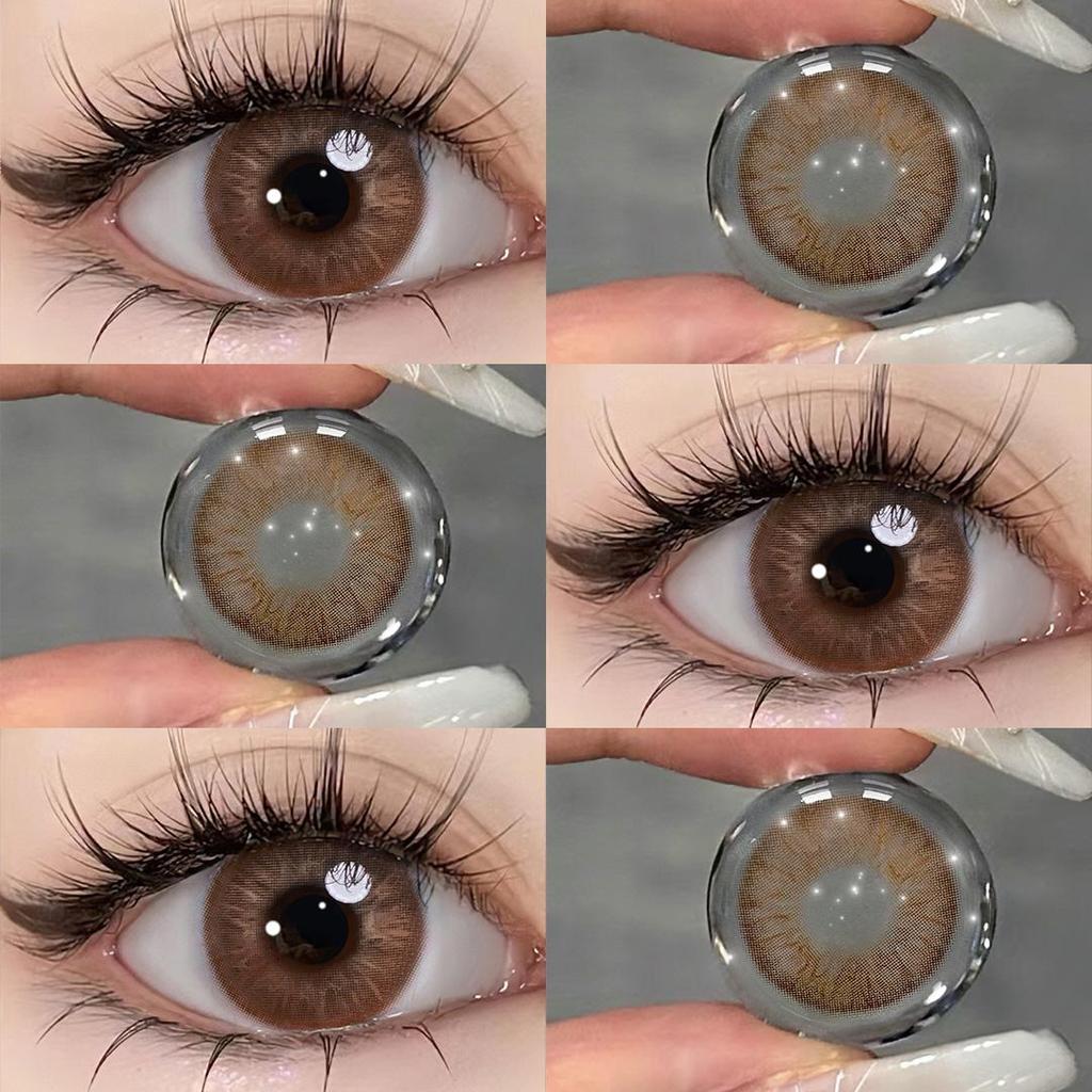 Цветные линзы для глаз Мягкие линзы Цветные контактные линзы для глаз Косметика Синие линзы 1 пара Цветные контактные линзы на 6 месяцев