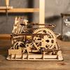 4 Kinds DIY Waterwheel Wooden Model Building Kits Assembly Toy Gift for Children Adult