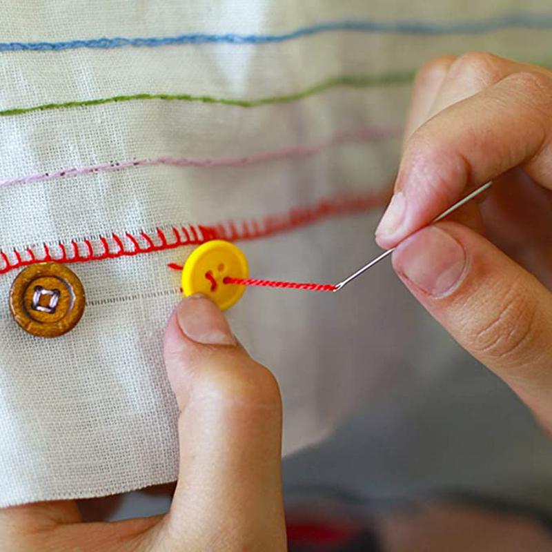 Набор из 55 швейных игл из нержавеющей стали, инструменты для ручных стежков, аксессуары для вышивки одежды, инструменты для шитья, иглы для дома