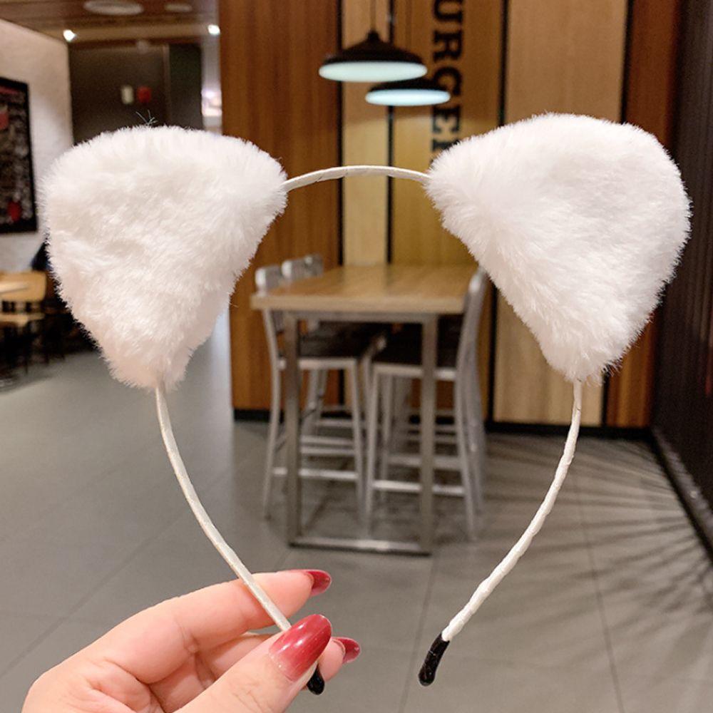 Party Bar Anime Cosplay Face Wash Plush Cute Hair Hoop Hair Band Cat Ears Headband Hair Accessories