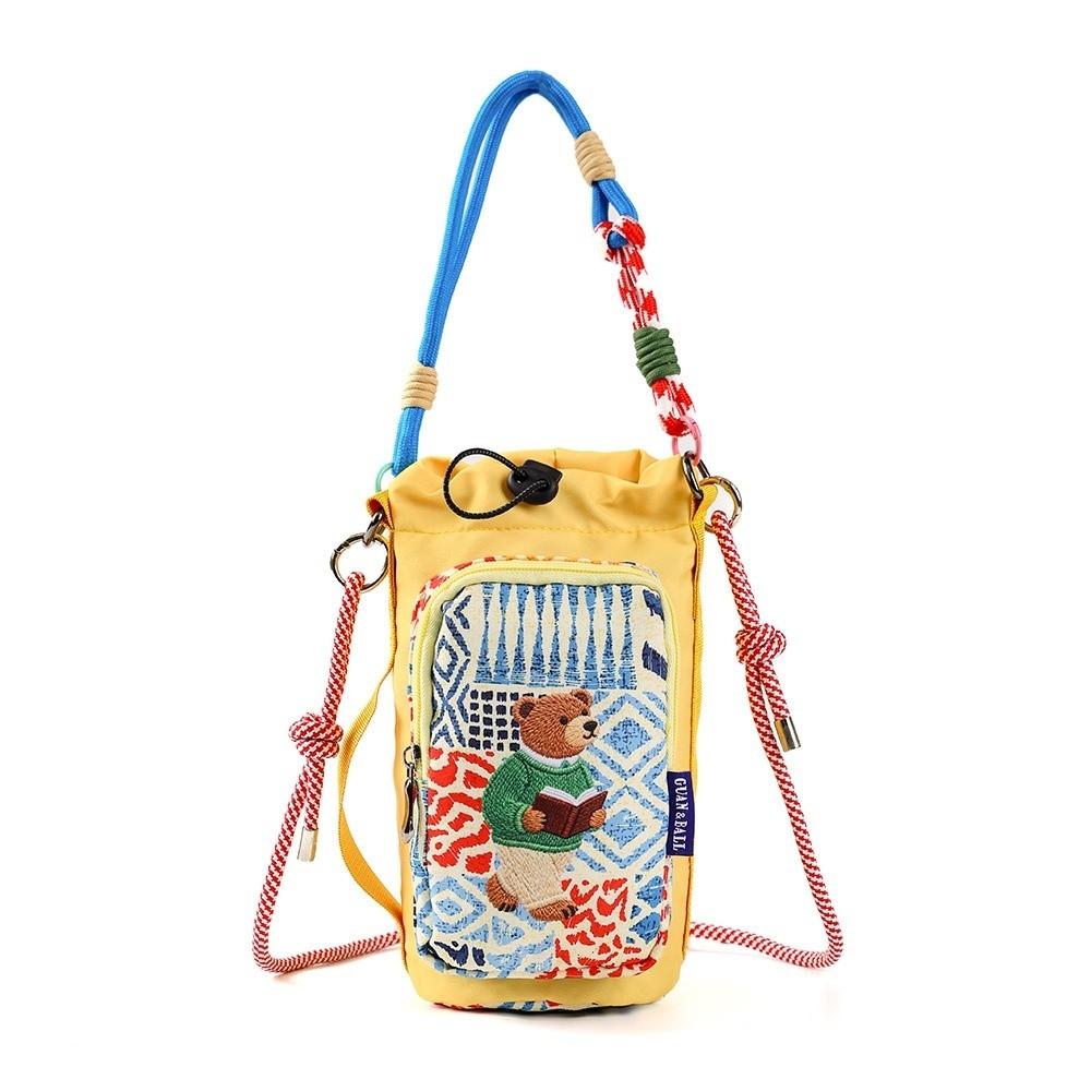 Water-resistant Water Bottle Bag Cartoon Sling Purses New Insulating Cup Sleeve for Outdoor Sports