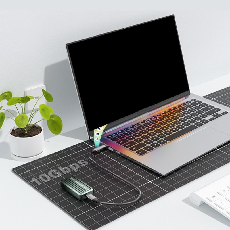 Портативный корпус 2230 M.2 для диска, протокол NVMe, порт USB 3.1, алюминиевый корпус, улучшенное рассеивание тепла, безопасная установка