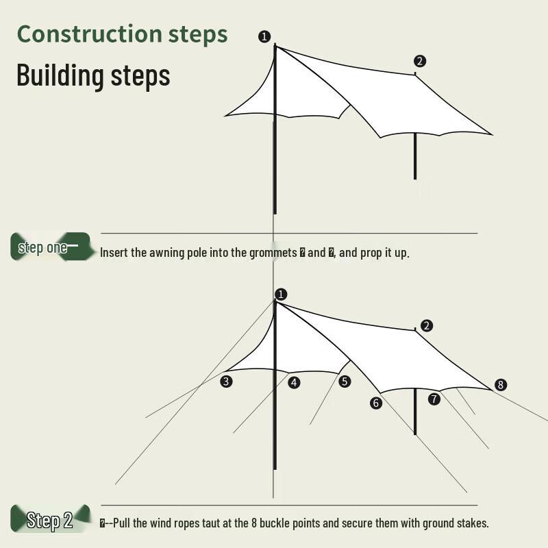 Suncojia Outdoor Camping Butterfly Tarp