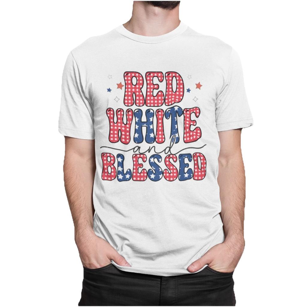 Red White and Blessed T-Shirt | 4th of July Patriotic Tee