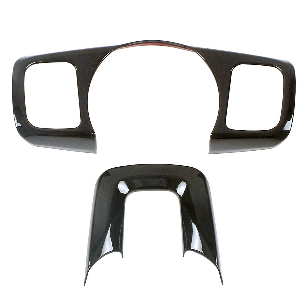 For GWM Tank 300 2024 2024 RHD LHD Carbon Steering Wheel Frame Cover Trim Interior Accessories Black Wood Grain Decoration Refit