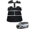 Fenice Автомобильный коврик, напольный коврик, набор ковриков для багажа, отечественное производство, Solio Solio Bandit MA27S, черная форма, устойчивая к скольжению, автомобильный коврик, запчасти, специальные (Сузуки