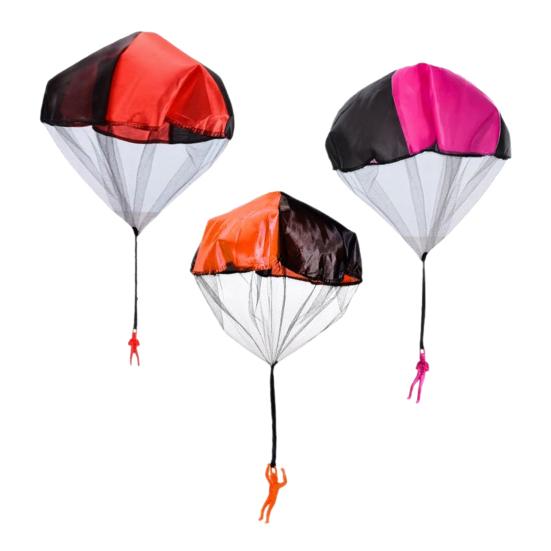 Игрушка-парашют с фигуркой солдатика, не запутывающийся детский парашют для игр на открытом воздухе, способствует развитию координации рук и глаз, легко бросать и ловить, игрушка-парашют