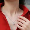 Серебряное ожерелье S925 Flower Ball с подвеской Moissanite Elated, летняя милая цепочка на ключицу