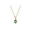 Chroma Pendant Pear Cut Gold Tone Synthetic Cubic Zirconia Pendant Women's Green 5648751