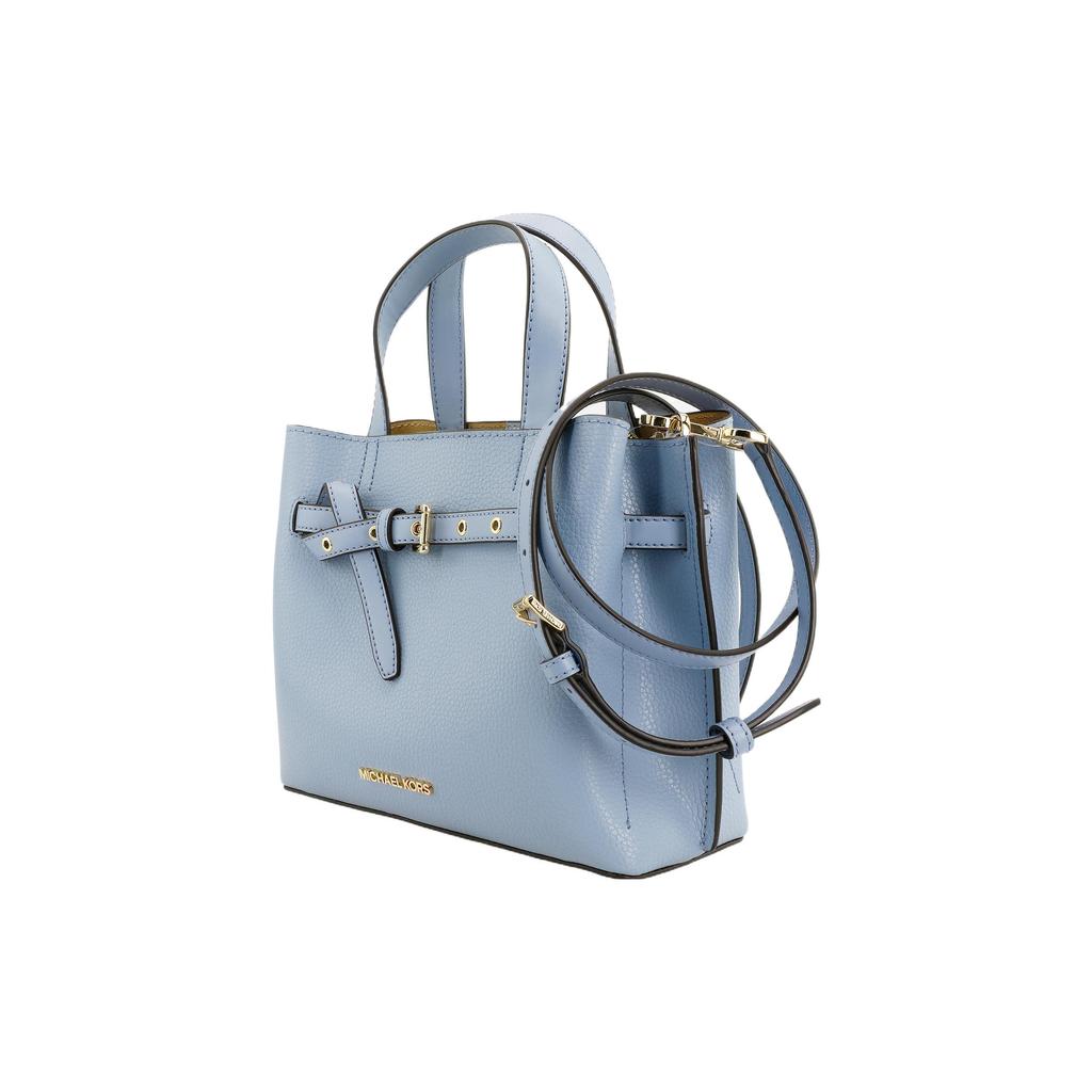 Michael Kors MK Emilia Золотой Логотип Буквы Пряжка Фурнитура Портфель Ручной Плечевой Сумка-кроссбоди Маленькие Женские Сумки Синий 35F0GU5S5T-487