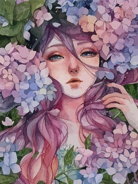 Diy 5d полная алмазная вышивка мультфильм квадратный круглый алмаз живопись цветок праздник девушка мозаика мебель украшение хобби подарок