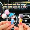 Мультяшные ornaments для пары, Декор для автомобиля, Романтический шар, Фигурки для девочек и мальчиков, Подарки для салона автомобиля, Панель приборов, Милый декор для дома и стола