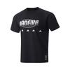 Badfive Letter Print Round Neck Quick-Dry Breathable Short Sleeve T-Shirt Men Tops Black ATSU079-6