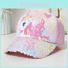 Mermaid Unicorn Kids Sun Hat With Sunshade And Windproof Features For Outdoor