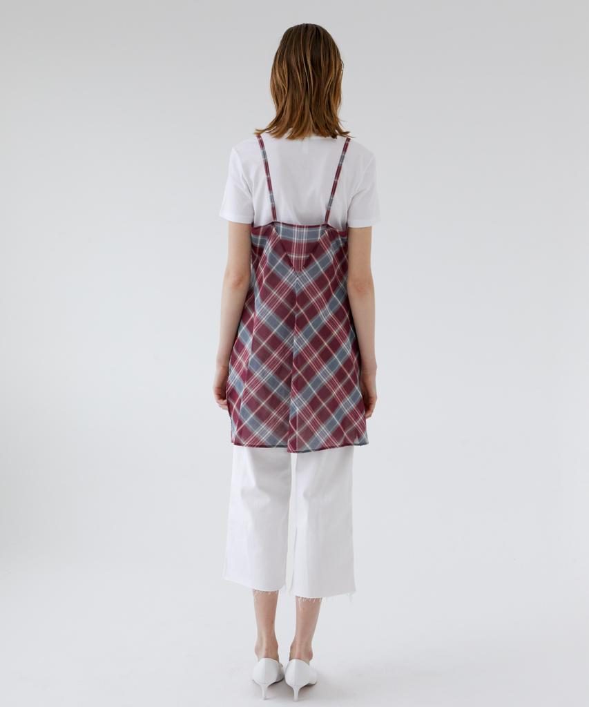 Asente Check Slip Dress