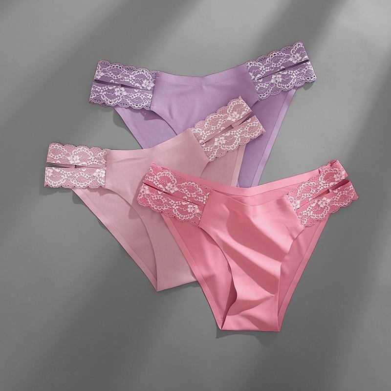 FINETOO 3 шт./компл. бесшовное нижнее белье для женщин, сексуальные трусики, дышащие трусики