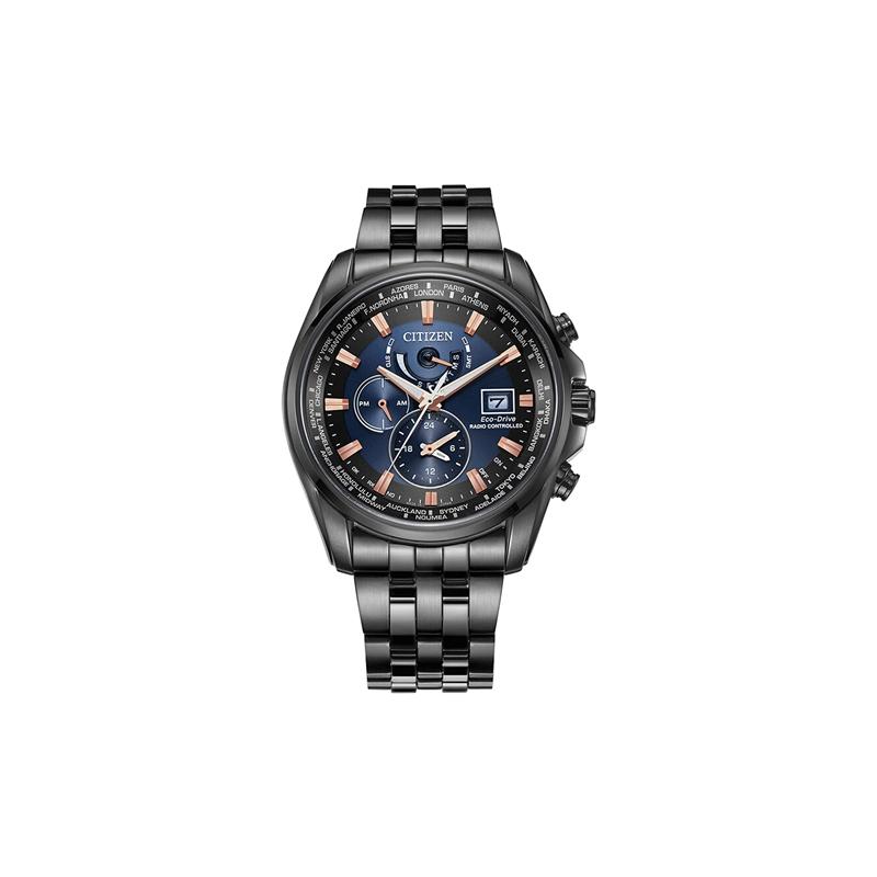 CITIZEN Eco-Drive Series 200 Meters Waterproof Quartz Steel Strap Men's Watch Blue Dial AT9039-51L