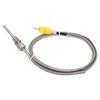 Датчик термопары типа K 18 NPT 80 мм Температурный зонд Желтый разъем ?от 100 до 1250 градусов Цельсия