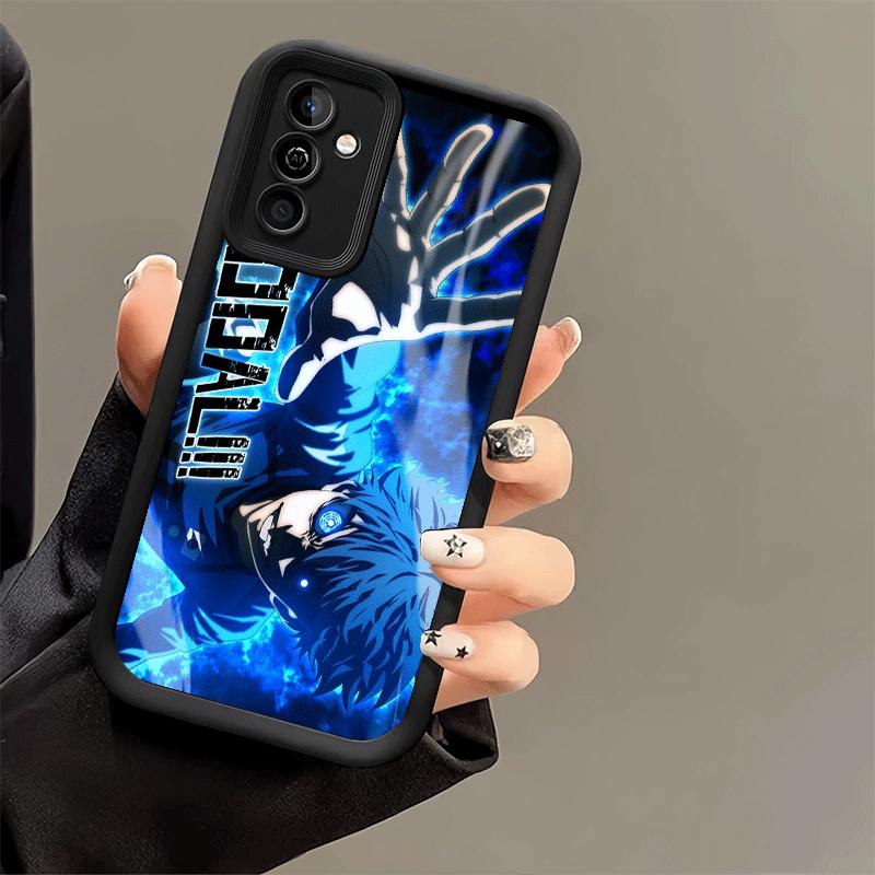 Чехол для телефона Samsung Galaxy S26 S25 Ultra S24 FE Синий L-Lock Ракушка Исаги Йоичи S23 Plus S22 + S21 S20 5G Мягкий силикон Funda