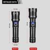 High Power Torch XHP360 LED Flashlight Self-protection Torch Light Waterproof Lamp Zoomable Flash Light Long Range Lantern