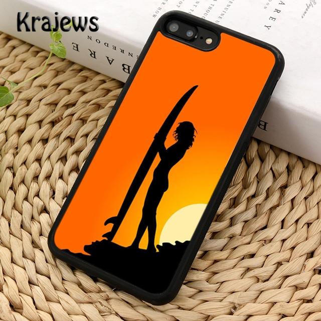 Krajews Летний Пляж Солнце Серфинг Чехол для Телефона Обложка Для iPhone 14 6s 7 8 plus X XR XS 11 12 13 pro max Samsung Galaxy S21 S22ultra