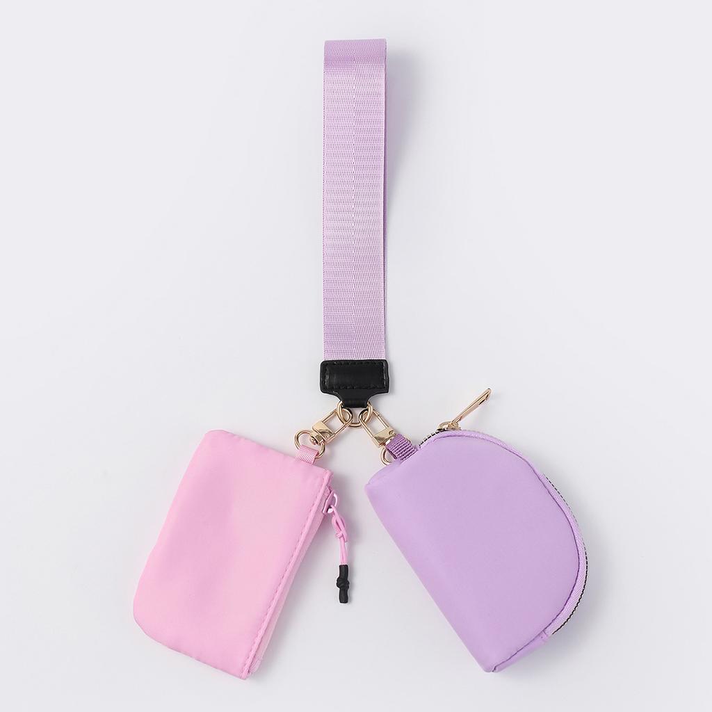 Такая же сумка на запястье, портативная мини-модная, подходящая по цвету, сумка для смены цвета, нейлоновая водонепроницаемая сумка для хранения ключей