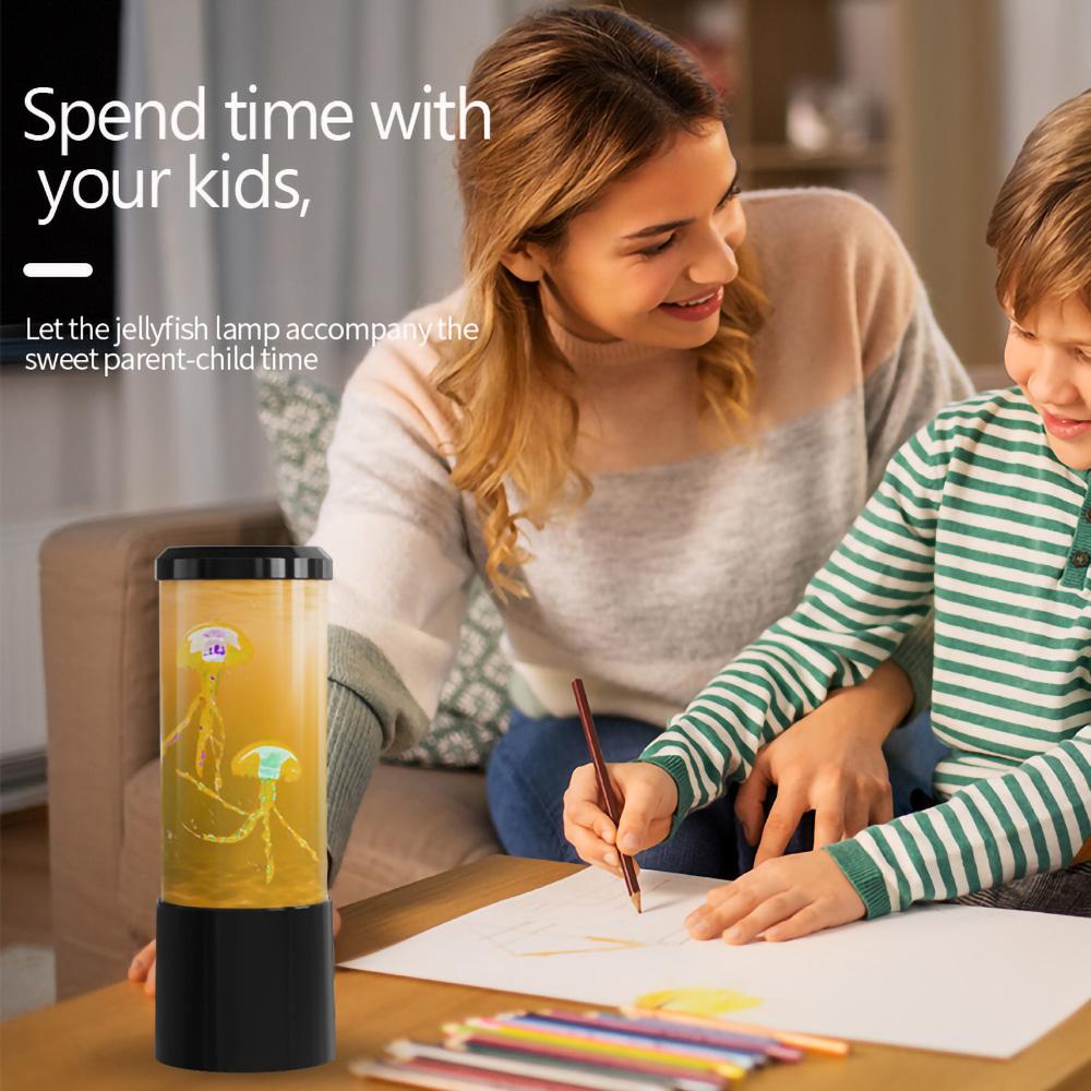 7 Цветов Размер S Лавовая Лампа Медуза Аквариум Океан Ночники Светодиодные Медузы Ночники Для Дома Спальни Настольное Украшение