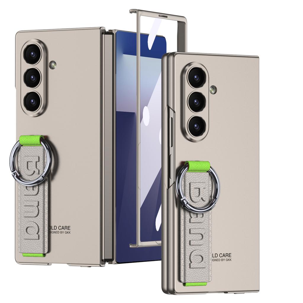 Чехол для мобильного телефона Samsung ZFold7 Ультратонкий Складной экран Zfold7 Кольцо-держатель на палец Ремешок на запястье Защитная оболочка Пленка Интегрированная прорезь для камеры Полная упаковка