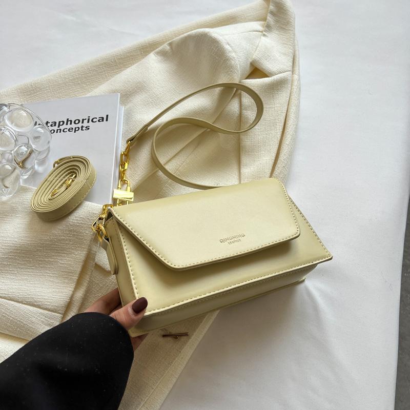 Зеленые сумки через плечо с клапаном для женщин 2024 Зимняя дизайнерская модная тенденция Маленькая кожаная сумка через плечо Сумки и кошельки