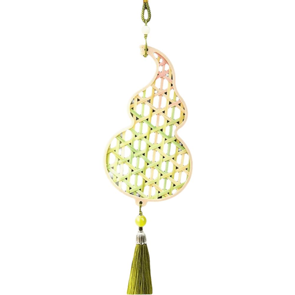 Zongzi Bamboo Pendant Material Kit Handmade Wind Chime Kit  Courtyard Decor