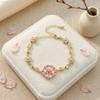 Bracelet Mori flower bow small fresh bracelet, environmentally friendly copper inlaid zircon high quality