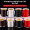 Barreled Clear Elastic Crystal Beading Cord for DIY Jewelry Crafting