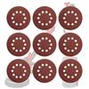 COYXiCE Sanding Discs, 225mm, 30 Sheets, #60 Grit, Waterproof, for Electric Sanders, 10 Holes, Round, Velcro, for Drywall, Walls, Ceilings, Woodworkin