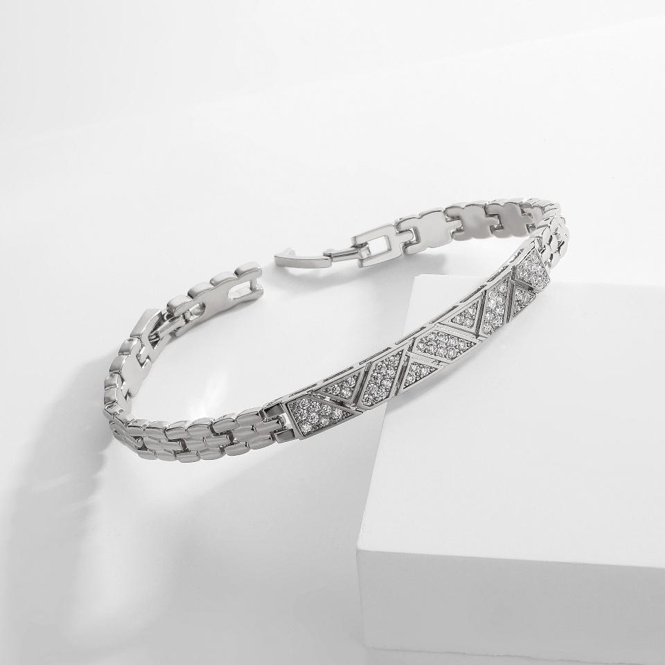 ZAKOL Exquisite Fashion Copper Micro-set CZ Zircon Bracelet For Women Simple Temperament Birthday Party Wedding Charm Jewelry