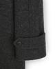 Beslow Oversized Herringbone Alpaca Balmacaan Coat Charcoal Herringbone