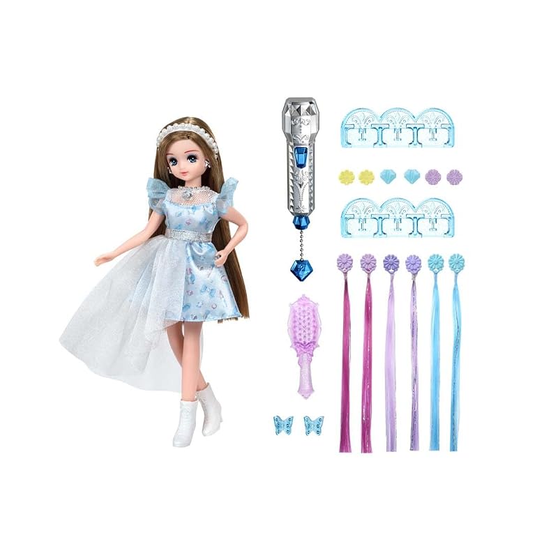Кукла TAKARA TOMY Licca-chan, Тсубаса-тян с наращенными волосами, Синяя, Игрушка для переодевания, Ролевая игра, Для детей от 3 лет