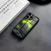 Игровой чехол S-Stalker для телефона iPhone 17 Air 16 E Pro Max 15 14 13 Mini 12 Pro 11 Max Plus Черная стеклянная крышка