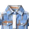 Kids Toddler Flannel Shirt Jacket Plaid Long Sleeve Lapel Button Down Shacket Baby Boys Girls Fall Shirt Coat Outwear