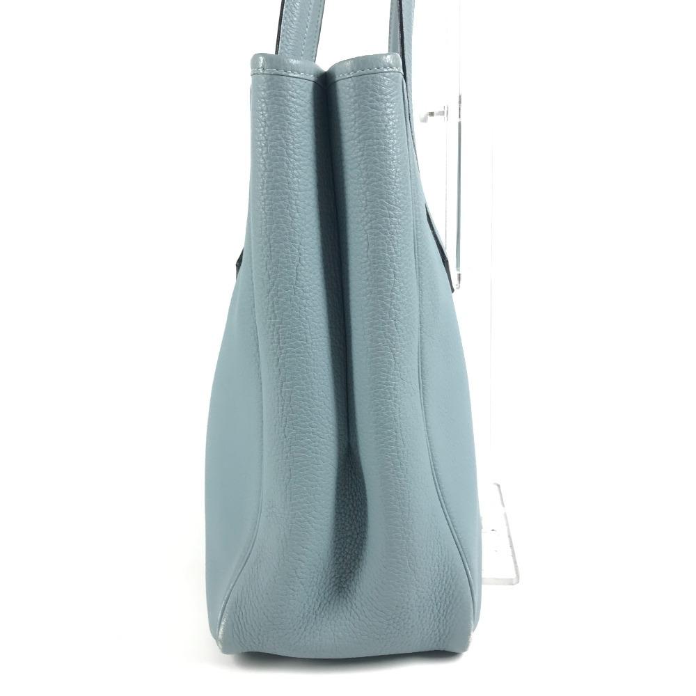 HERMES Victoria Cabas 32 Shoulder bag Tote Bag Taurillon Clemence blue