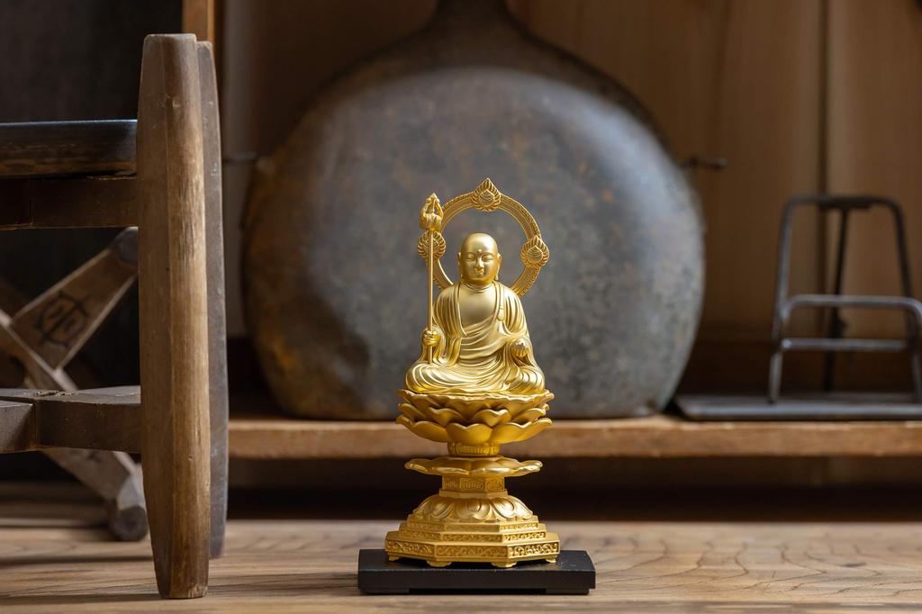 Buddha Statue Jizo Bodhisattva Seated Statue Karat Buddhist Hideun Makita Original Model for Safe Childbirth and Guardian Deity for Raising Takaoka