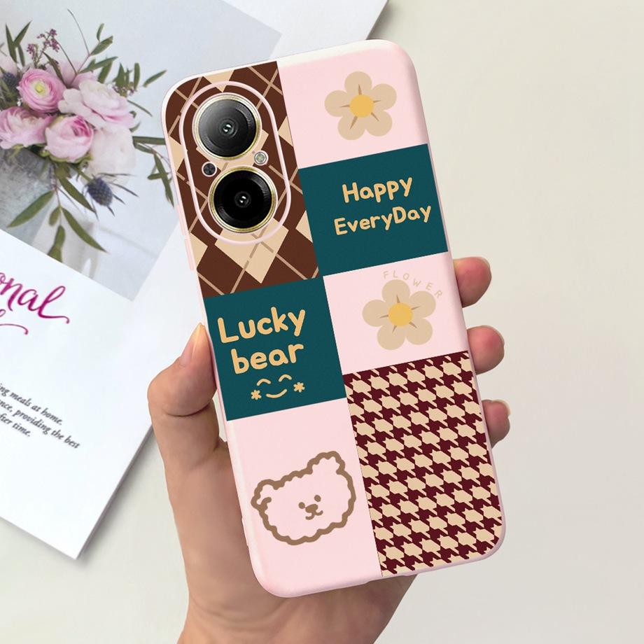 Case For Oppo Realme C67 4G RMX389 Phone Cases Black Cat Moon Night Soft Silicone Shockproof Back Cover For RealmeC67 4G Funda