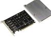Carte contrôleur M2 PCIe 3.0 x16 pour 4 SSD M.2 NVMe M Key avec radiateur aluminium