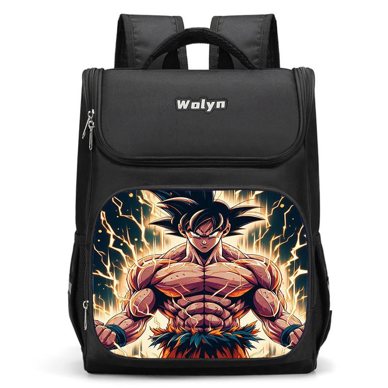Spacious Dragon Ball Backpack For Kids Lightweight Oxford Cloth School Bag