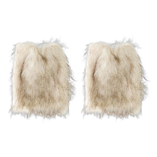 Faux Fur Leg Warmers Women Girls Furry Boot Covers Fuzzy Shoes Cuff Cover Cozy Winter Calf Warmers for Parties Street Wear