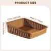 Woven Basket Bread Rustic Multipurpose Large Capacity Fruit Vegetable Holder Toy Organizer