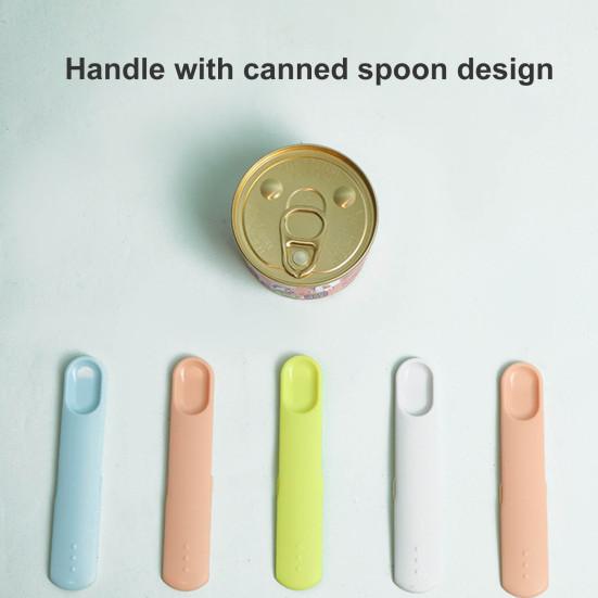 Лопата для корма для домашних животных, высокая прочность, удобная ручка, портативная ложка для кормления домашних животных с уплотнением